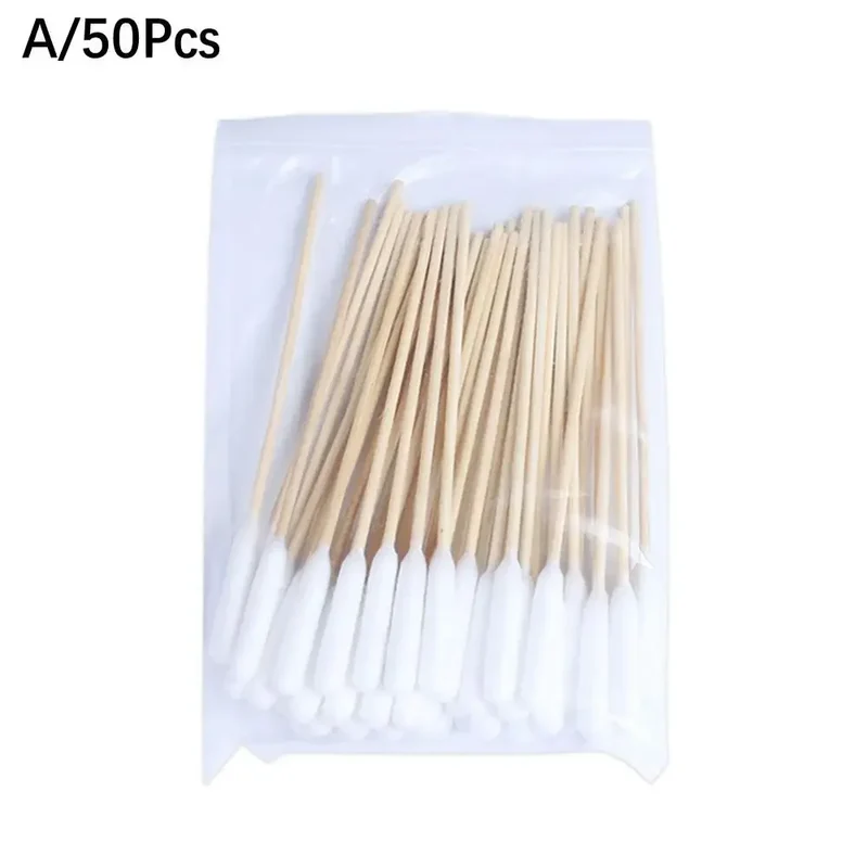 50/100Pcs Pet Ear Cleaner Cotton Buds Animal Ear Cleaner Cotton Swab Sticks Cotton Buds For Dog Cat Ear Wax Removal Pet Sup R4T7
