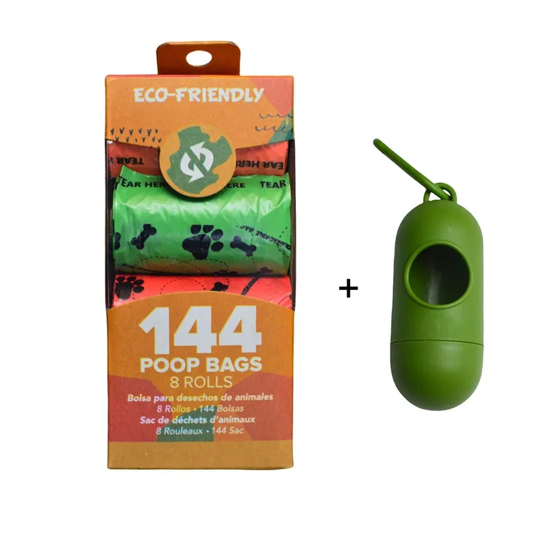 Cleaning Outdoors Biodegradable Pet Fecal Collect Bag Pet Pooper Bags Pet 18 Bags/Roll Dog Kitten Poop Garbage Bag Pet Hygiene