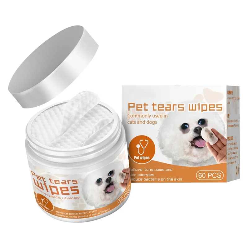 New Pet Remove Dirt From Eyes and Ears Wipes Dog Cat Earwax Clean Ears Odor Remover Pets Wet Tissue Cleaning Tools Supplies