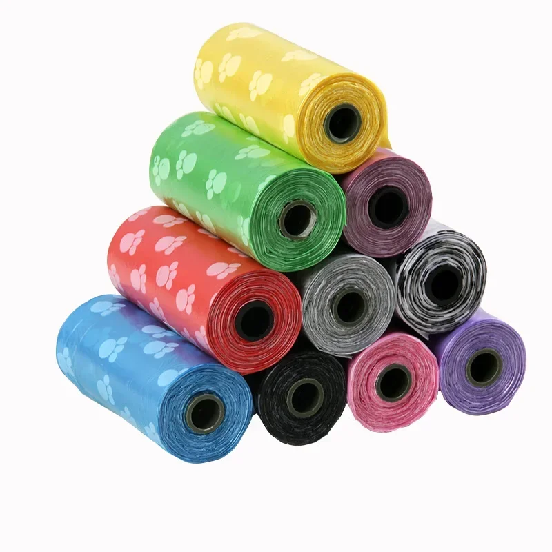 Pet Dog Poop Bags For Dispenser Collector Scoop Holder Puppy Cat Pooper Scooper Bag Small Rolls Outdoor Clean Pets Supplies