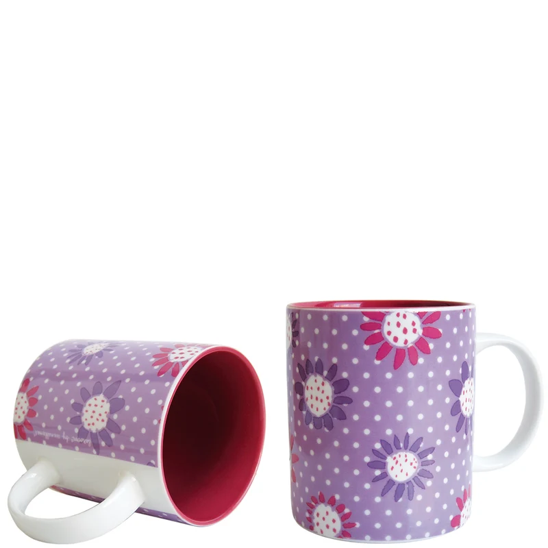 Mug "flowers" violet