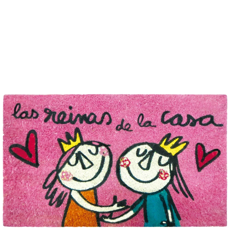 Doormat "las reinas de la casa" pink
