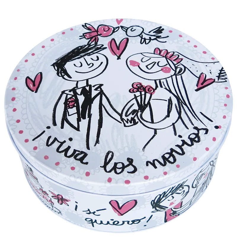 Metal box "viva los novios"