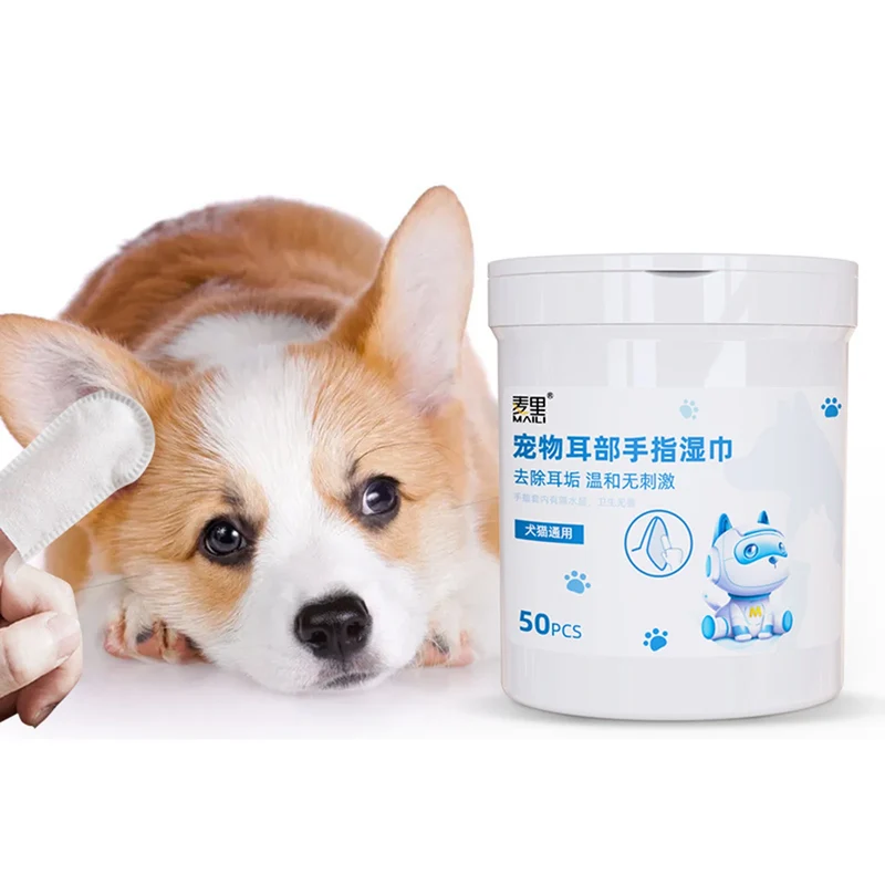 Ear Cleaning Finger Pads Removes Dog Pads Tear Grooming Pet Supplies