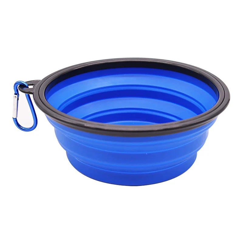 Dog Bowl Portable Folding Bowl for PET Plastic Dog Basin Slow Feeding Bowl Silicone Dog Bowl Dog Bowl Cat Basin Pet Supplies