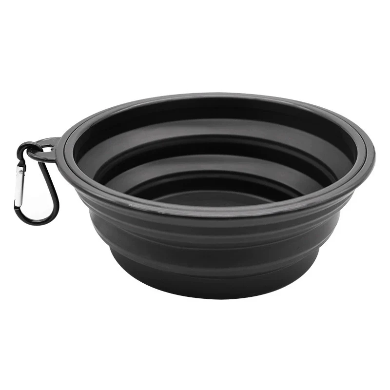 Dog Bowl Portable Folding Bowl for PET Plastic Dog Basin Slow Feeding Bowl Silicone Dog Bowl Dog Bowl Cat Basin Pet Supplies