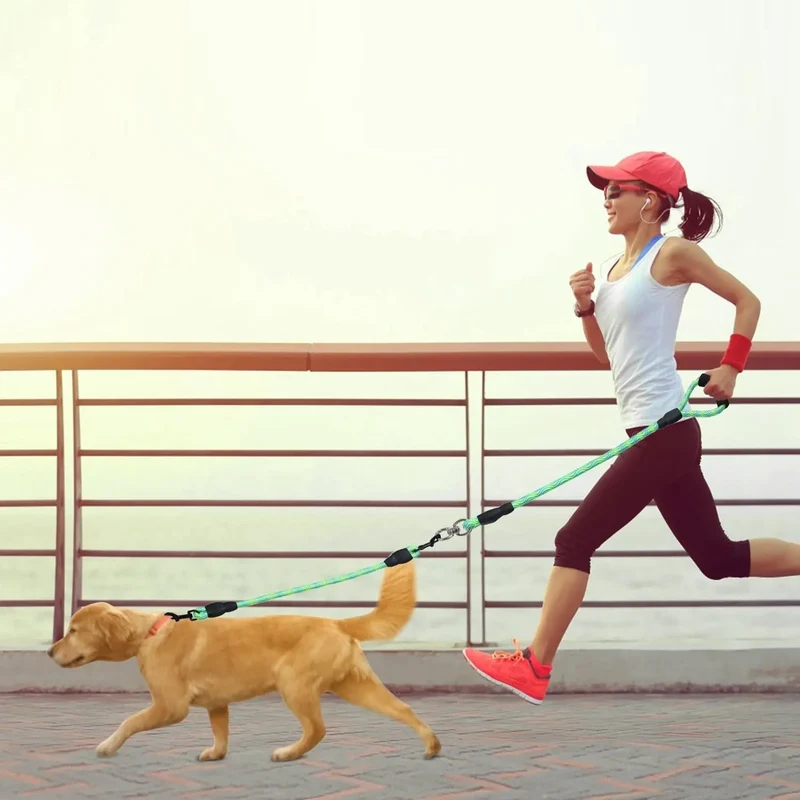 Dual Dog Leash – No-Tangle Reflective Leash with Padded Handle