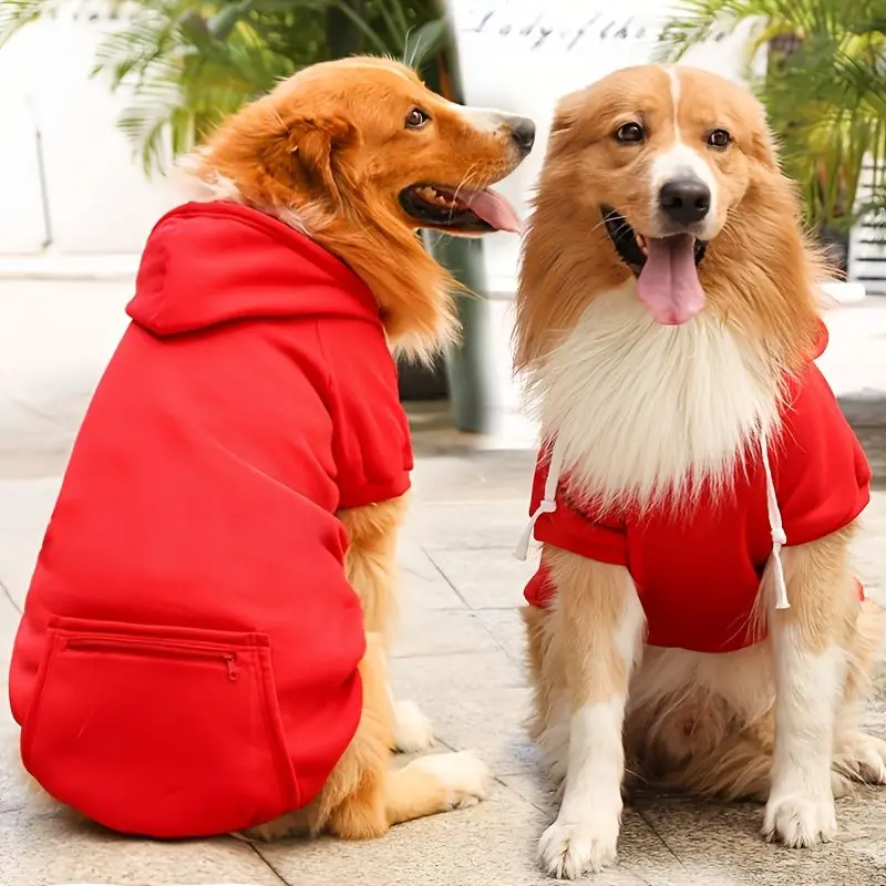 Pet Hoodie – Soft Fleece Dog Clothes with Hood & Pocket