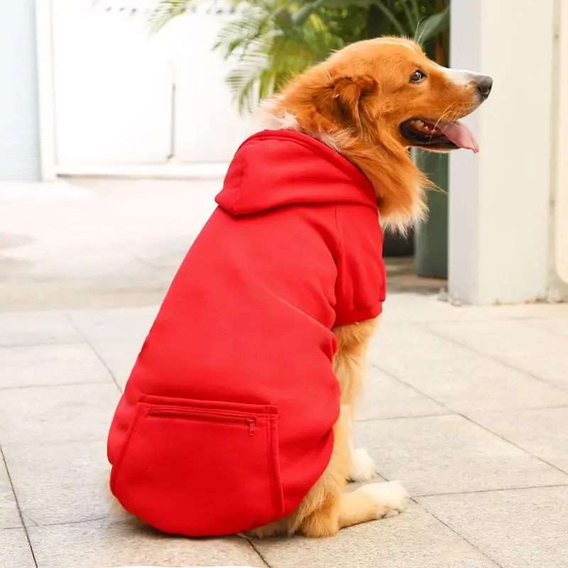 Pet Hoodie – Soft Fleece Dog Clothes with Hood & Pocket