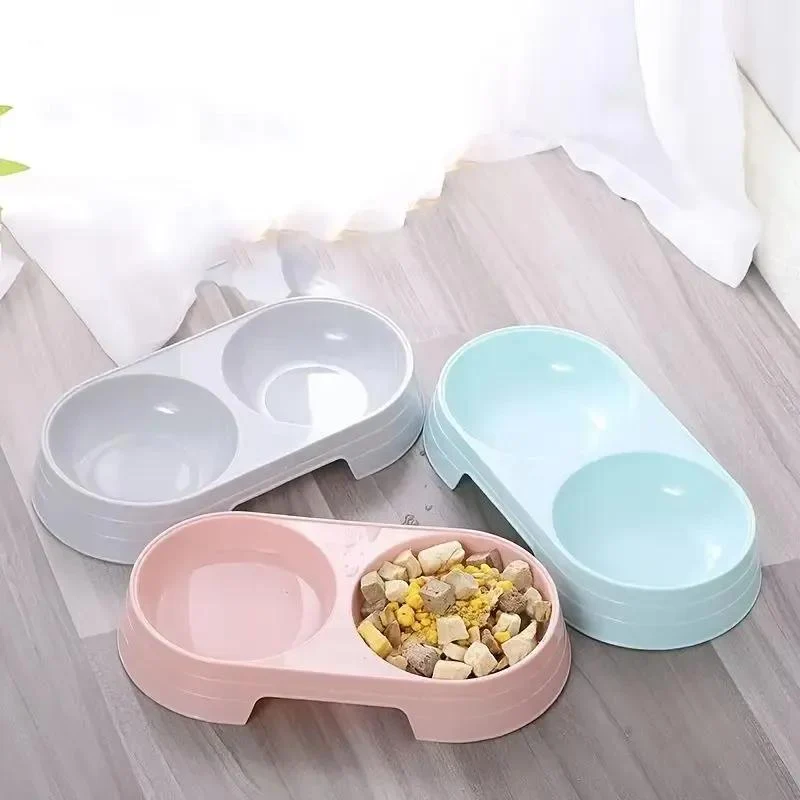 Dual Pet Bowl – Dog & Cat Food and Water Bowl Set