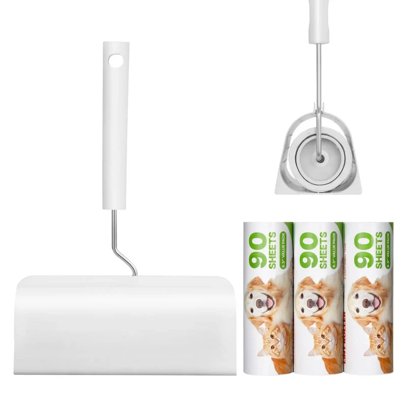 Pet Hair Lint Rollers – 3 Pack Sticky Rollers for Furniture & Clothing