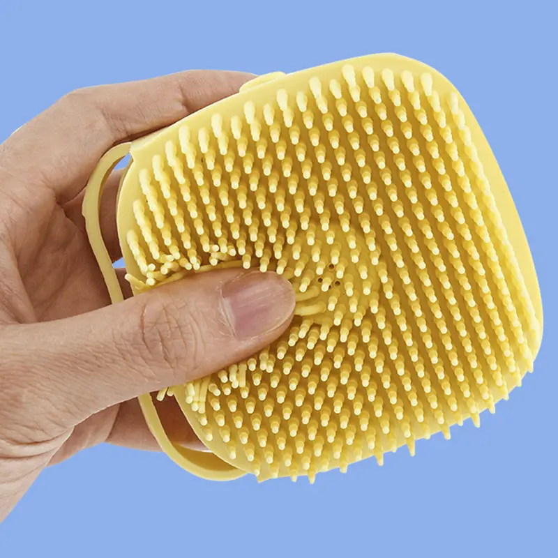 Dog Bath Brush – Silicone Shampoo Brush for Grooming