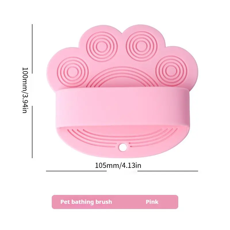 Pet Grooming Brush – Soft Bath & Massage Tool for Dogs & Cats