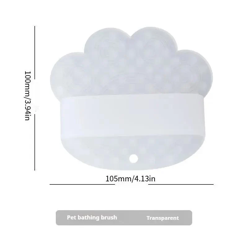 Pet Grooming Brush – Soft Bath & Massage Tool for Dogs & Cats
