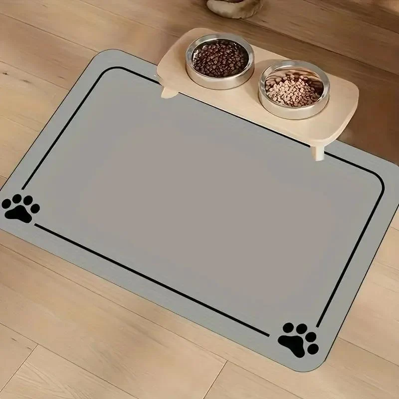 Dog & Cat Feeding Mat – Absorbent Bowl Mat for Mess-Free Meals