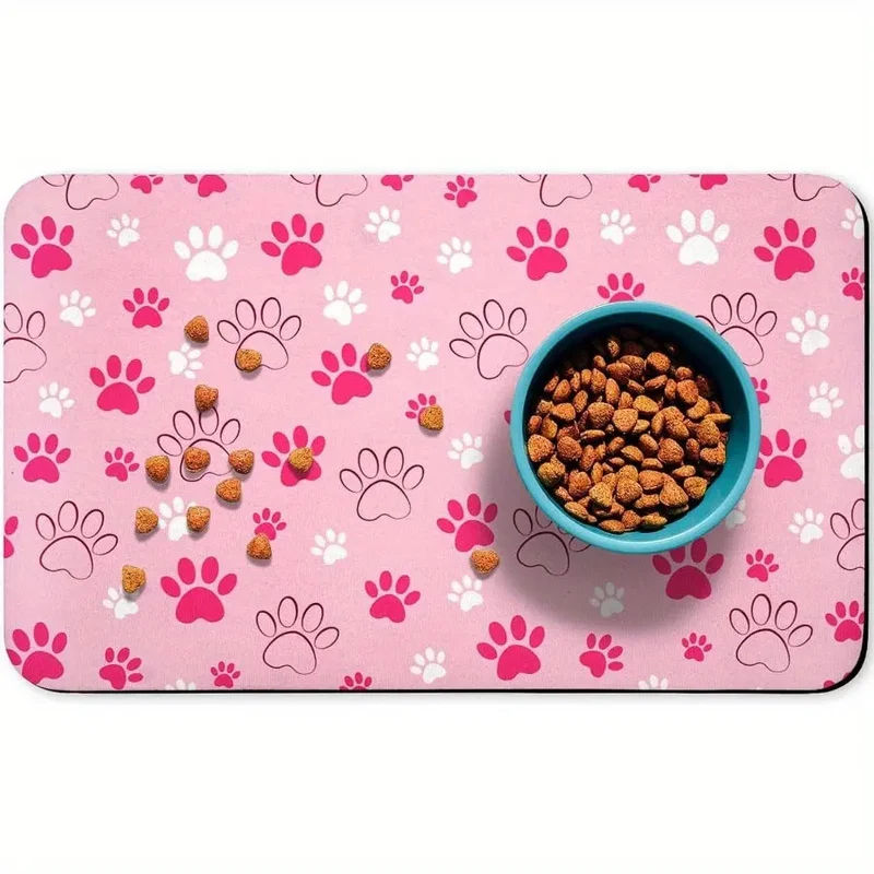 Dog & Cat Feeding Mat – Absorbent Bowl Mat for Mess-Free Meals