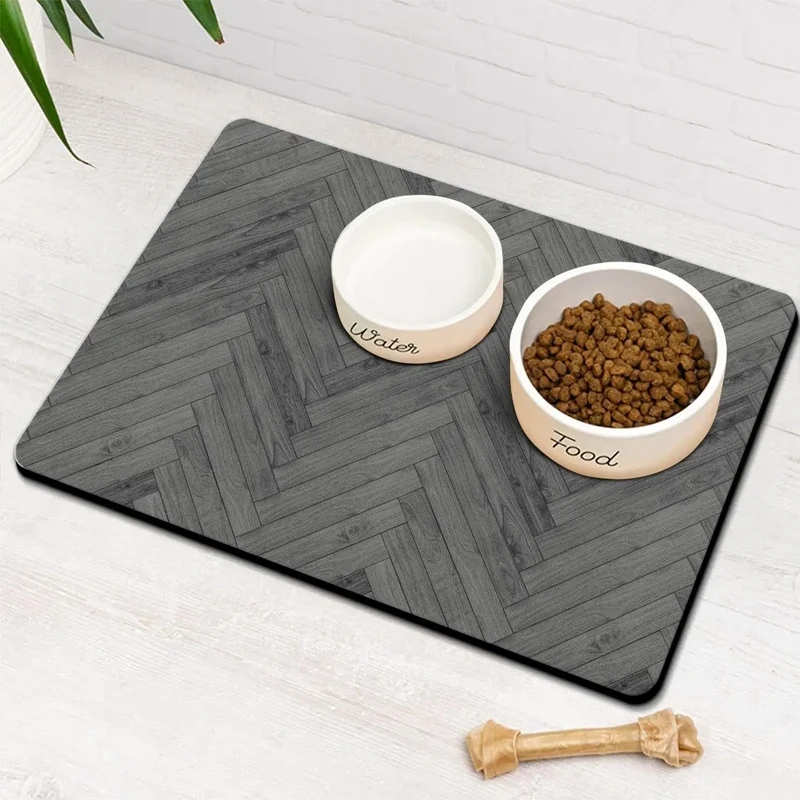 Dog & Cat Feeding Mat – Absorbent Bowl Mat for Mess-Free Meals