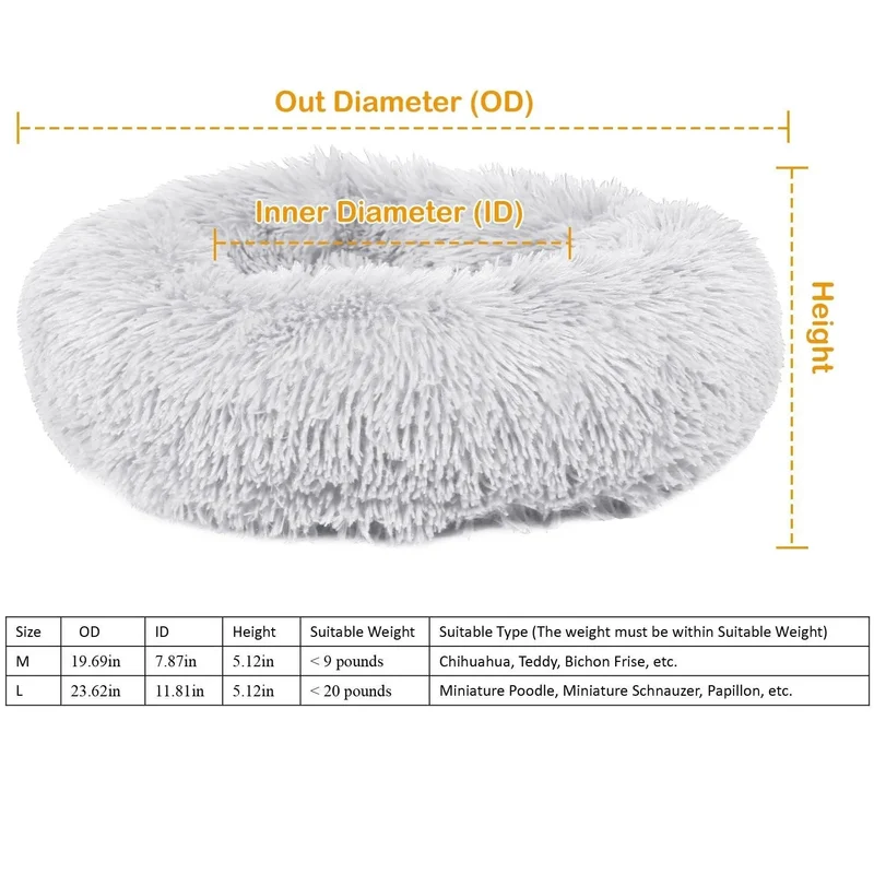 Soft Fleece Pet Bed – Warm Cozy Nest for Dogs & Cats