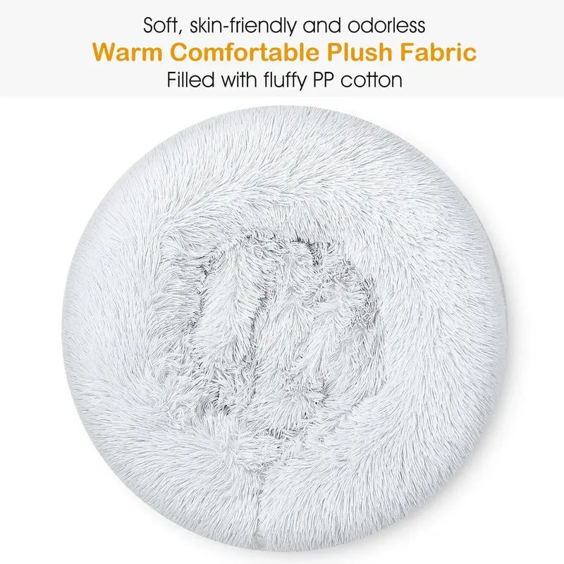 Soft Fleece Pet Bed – Warm Cozy Nest for Dogs & Cats