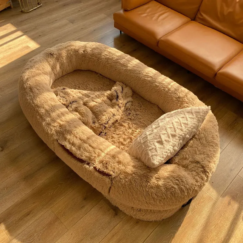 Orthopedic Human Dog Bed – Large Cozy Lounger for Relaxing