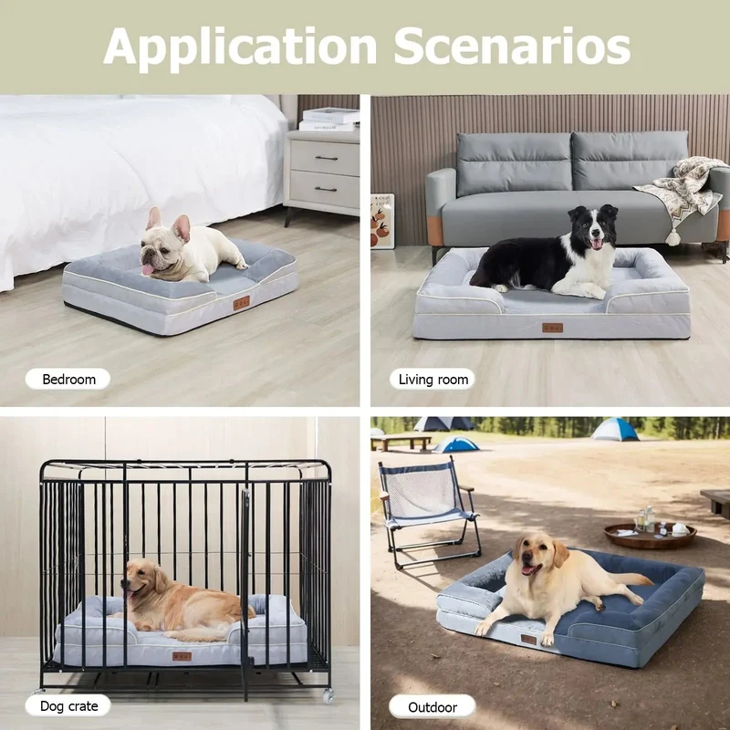 Orthopedic Pet Bed – Supportive Washable Bed with Non-Slip Base