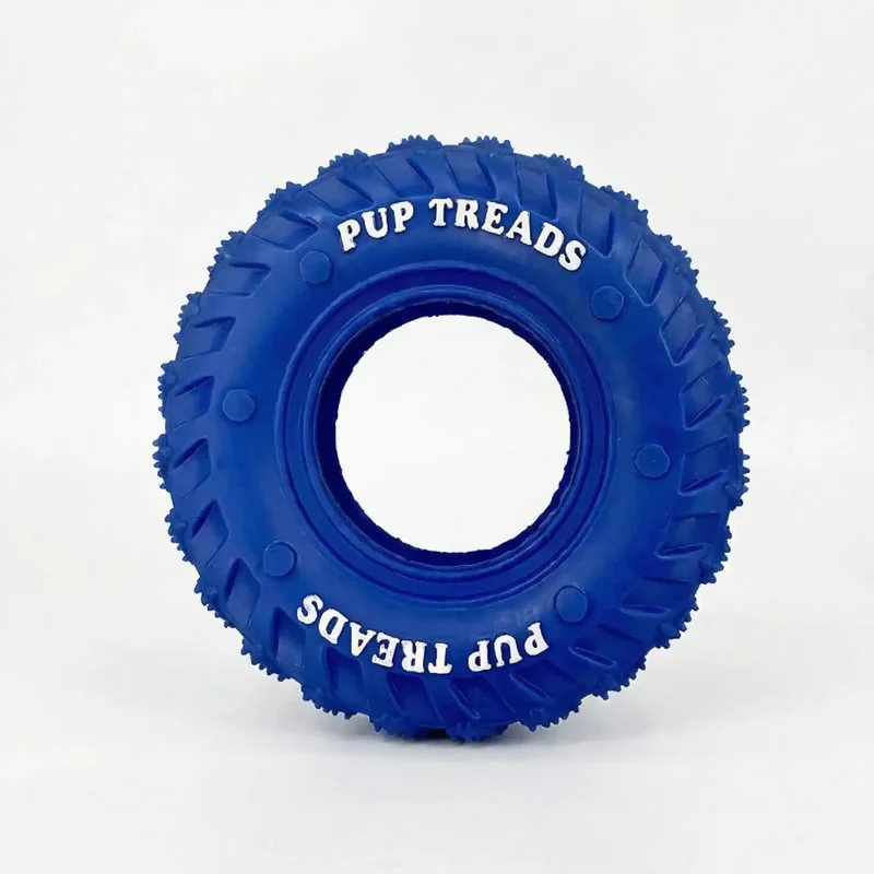 Dog Chew Tire – Tough Rubber Toy for Play & IQ Training