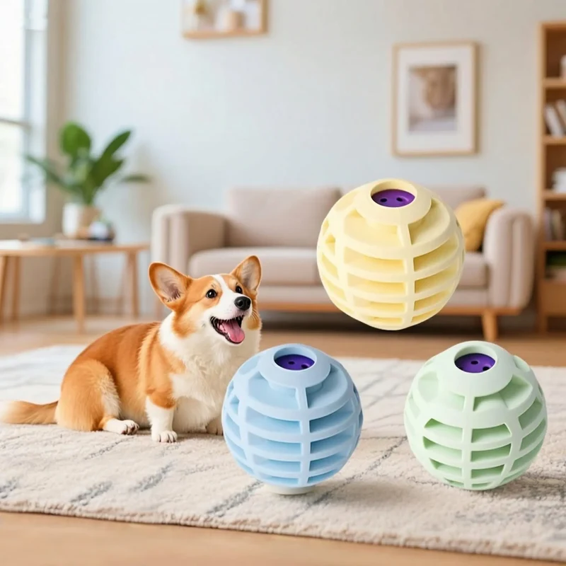 Squeaky Pet Ball – Interactive Sound Toy for Dogs & Cats