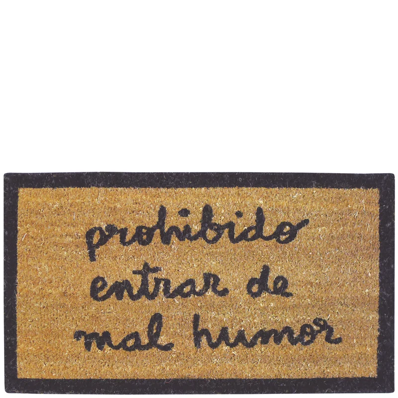 Doormat "prohibido entrar de mal humor"