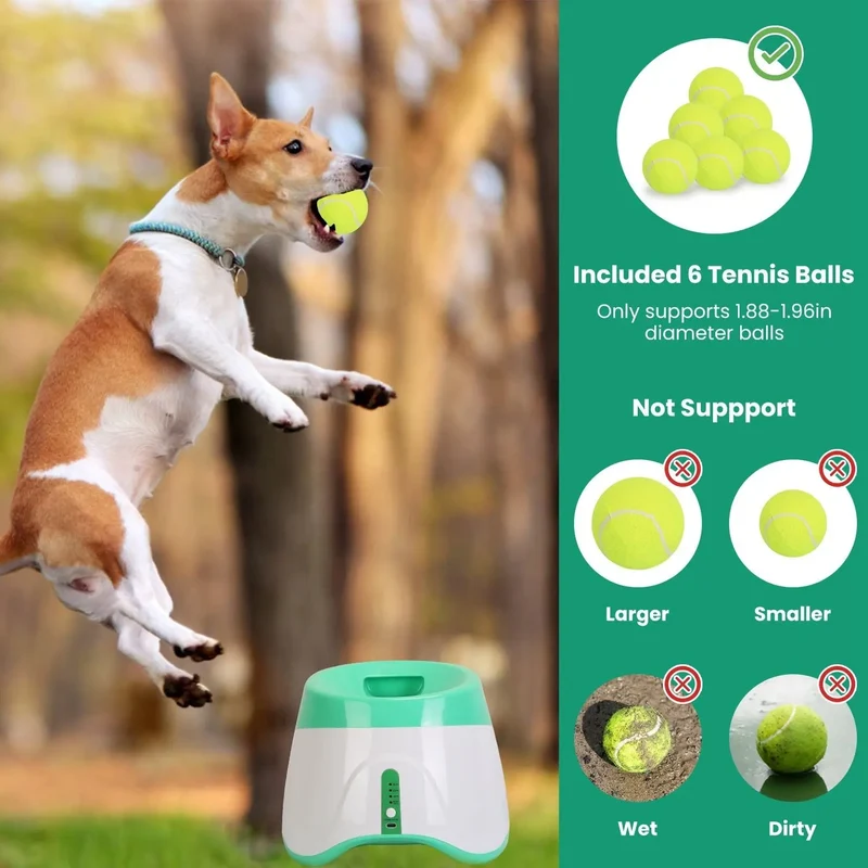 Dog Ball Launcher – Automatic Fetch Machine with Adjustable Distance