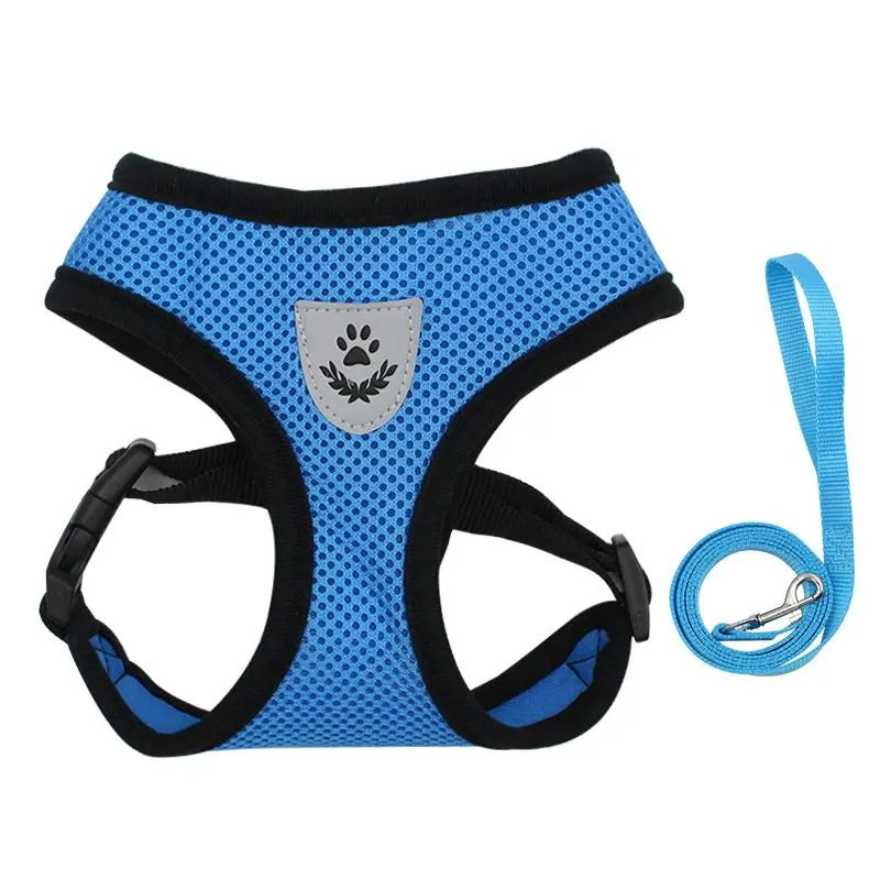 Pet Harness & Leash Set – Adjustable Reflective Harness for Dogs & Cats