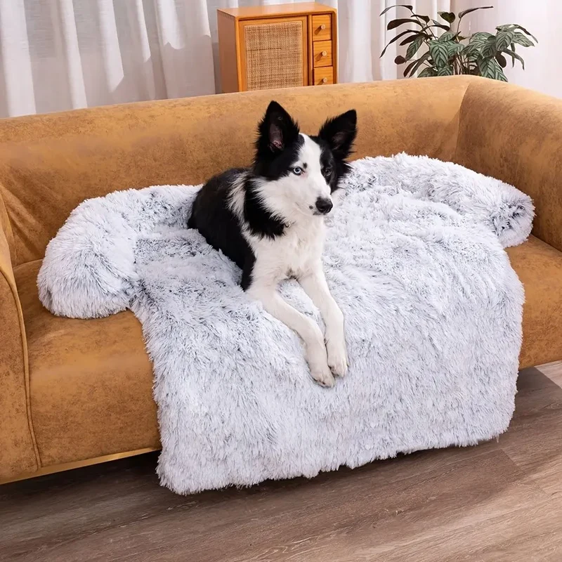 Pet Sofa Bed – Soft Plush Cushion & Blanket for Dogs & Cats