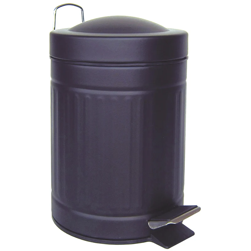 Bathroom pedal Bin orange 3L. (removable liner)