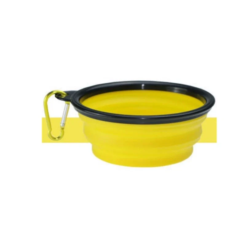 Pet Supplies Dog Cat Neutral Go out Portable Silicone Bowl Folding Bowl Dog Bowl Water Bowl Dog Food Bowl Cat Bowl