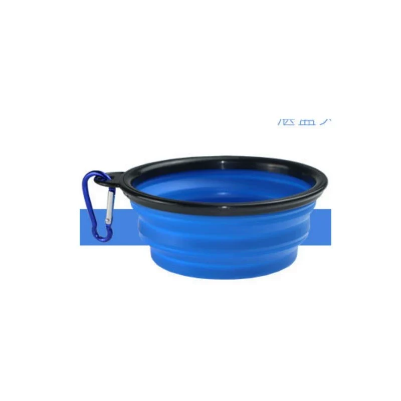 Pet Supplies Dog Cat Neutral Go out Portable Silicone Bowl Folding Bowl Dog Bowl Water Bowl Dog Food Bowl Cat Bowl
