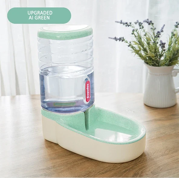 Automatic Dog Feeder Waterer Gravity Pet Food Dispensers Cat Water Dispenser Large Capacity Storage Container Food Water Bowl