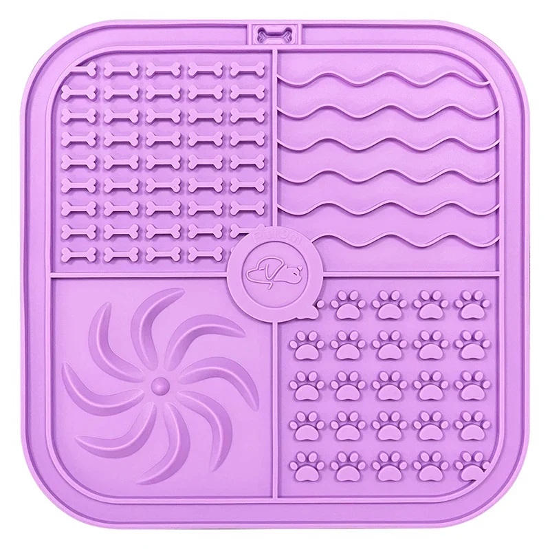 Dog Silicone Mat Pet Slow Food Plate Dogs Pad Cat Non-Slip Placemat Accessories Suitable for Small Medium Puppy Kitten