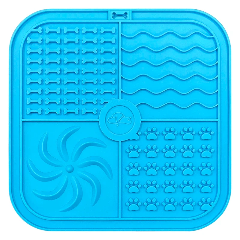 Dog Silicone Mat Pet Slow Food Plate Dogs Pad Cat Non-Slip Placemat Accessories Suitable for Small Medium Puppy Kitten