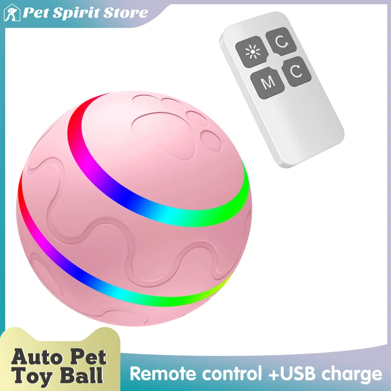 Smart Toy Ball Dog Cat Usb Rechargeable Funny Rolling Ball Electric Automatic Rotation Jumping Play Interactive Pet Supplies