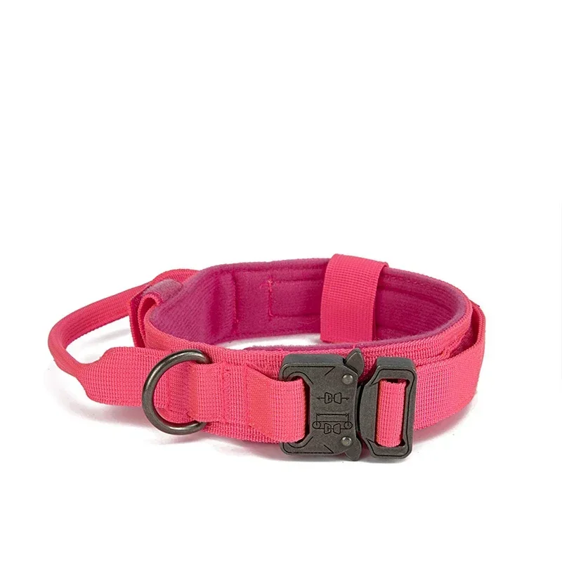 Durable Tactical Dog Collar Leash Set Adjustable Military Pet Collar Leash Medium Large Dog German Shepherd Training Accessories