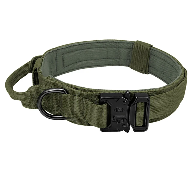 Tactical Dog Collar Military Adjustable Duarable Nylon Lead For Medium Large Walking Training Pet Accessory Breakaway Leash Rope