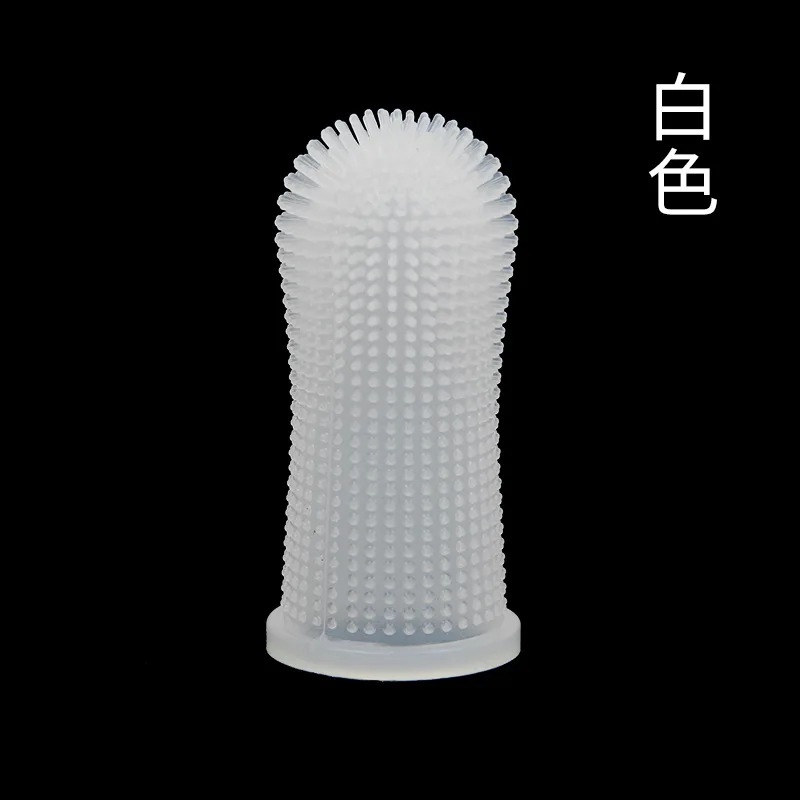Dog Super Soft Pet Finger Toothbrush Teeth Cleaning Bad Breath Care Nontoxic Silicone Tooth Brush Tool Toothbrush Anti-Cavity