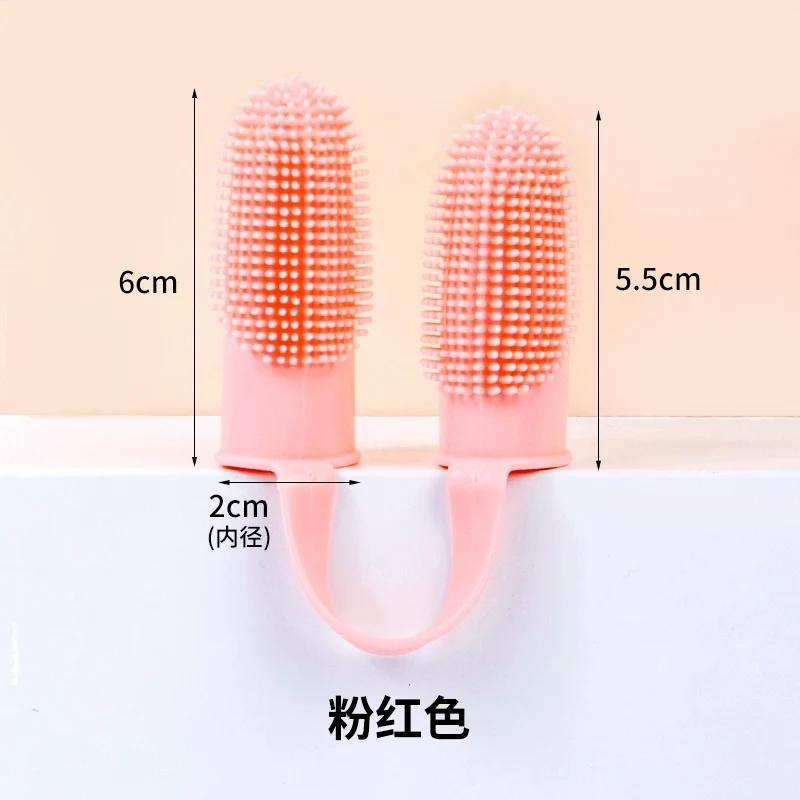 Pet Cleaning Teeth Silicone Finger Toothbrush to Kittens Tooth Stone Removal Anti-Halitosis Dog Brushing Oral Supplies