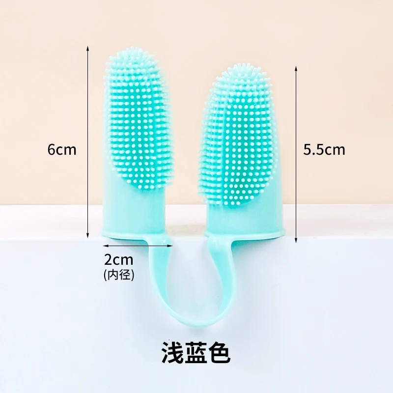Pet Cleaning Teeth Silicone Finger Toothbrush to Kittens Tooth Stone Removal Anti-Halitosis Dog Brushing Oral Supplies