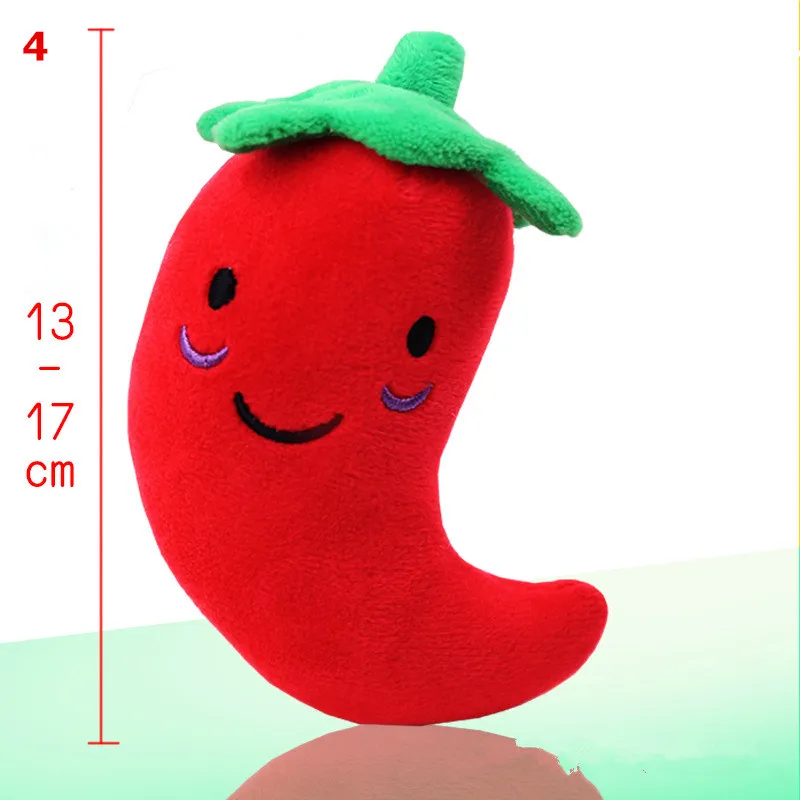 1Pc Pet Toys Fruit Animals Cartoon Dog Toy Stuffed Squeaking Cute Plush Puzzle for Dogs Cat Chew Squeaker Squeaky Toy