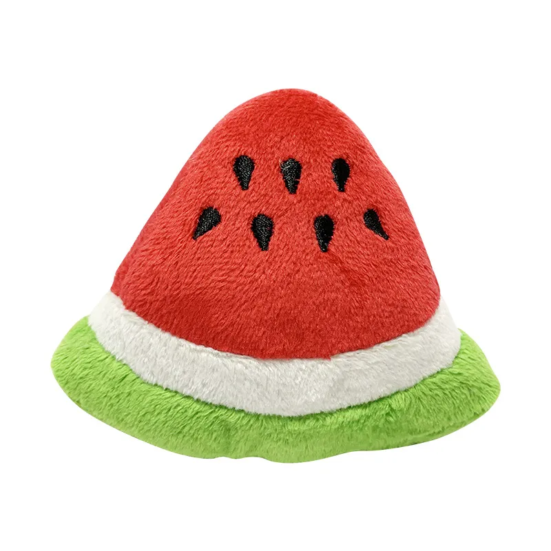 1Pc Pet Toys Fruit Animals Cartoon Dog Toy Stuffed Squeaking Cute Plush Puzzle for Dogs Cat Chew Squeaker Squeaky Toy