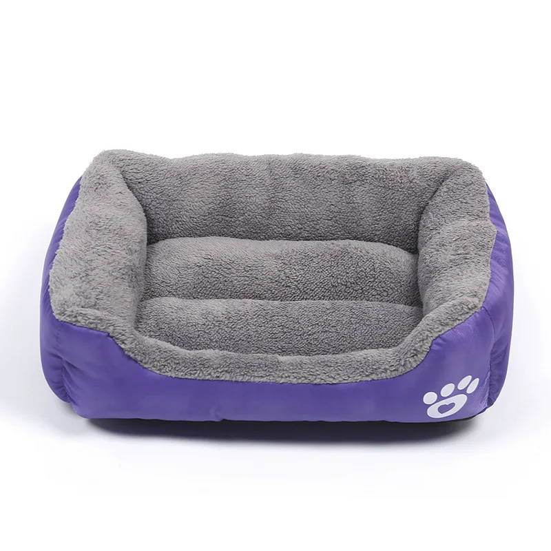 Large Pet Cat Dog Bed Square Plush Kennel Summer Washable Cat Mat Waterproof Mattress Pet Cushion Medium Large Dogs Pet Supplies