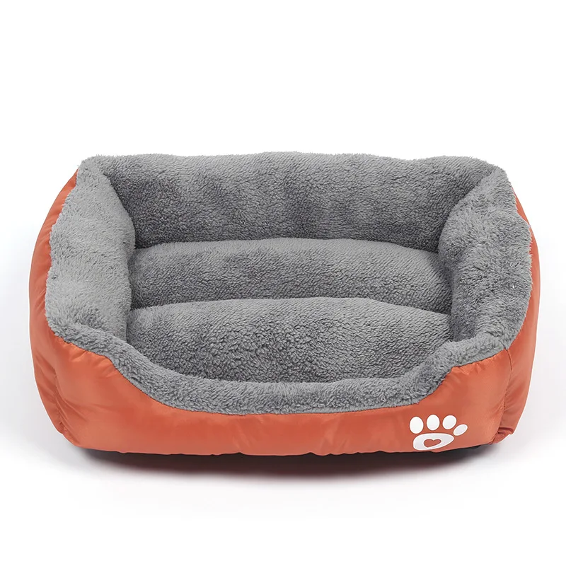 Large Pet Cat Dog Bed Square Plush Kennel Summer Washable Cat Mat Waterproof Mattress Pet Cushion Medium Large Dogs Pet Supplies