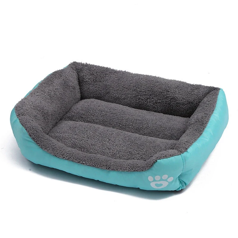 Large Square Nest S-3XL Pet Large Dog Bed for Small Medium Dogs Soft Fleece Nest Big Dog Sofa Bed Winter Warm Cat House for Pet