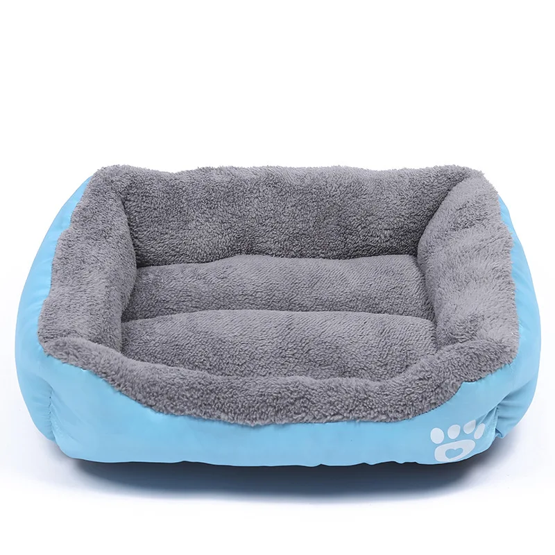 Large Square Nest S-3XL Pet Large Dog Bed for Small Medium Dogs Soft Fleece Nest Big Dog Sofa Bed Winter Warm Cat House for Pet