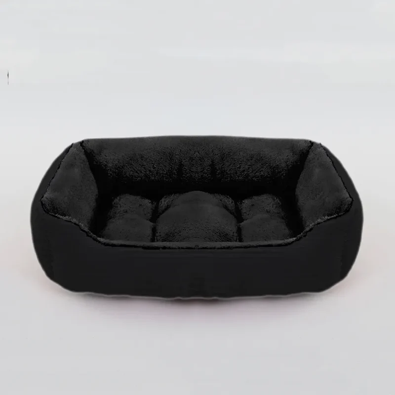 Bed for Dog Cat Pet Square Plush Kennel Medium Small Dog Sofa Bed Cushion Pet Calming Dog Bed House Pet Supplies Accessories